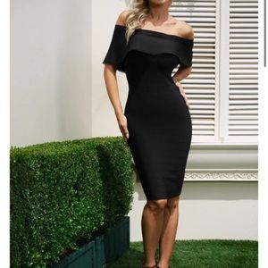 Marciano Black Bandage Dress